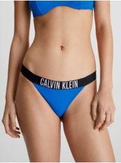 Calvin Klein Modrý dámsky spodný diel plaviek Calvin Klein Underwear XS