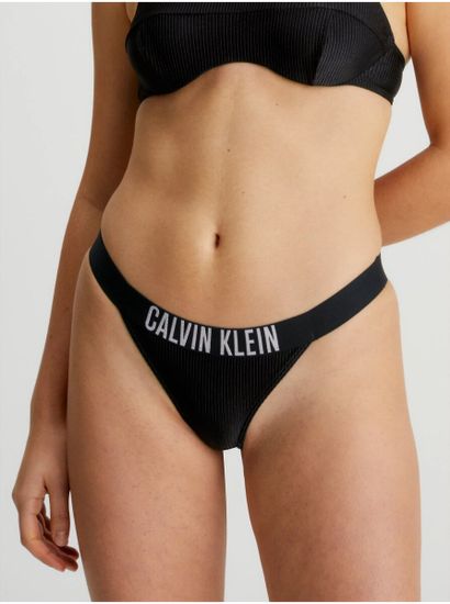 Calvin Klein Čierny dámsky spodný diel plaviek Calvin Klein Underwear