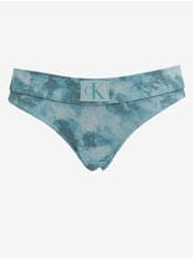 Calvin Klein Modrý dámsky spodný diel plaviek Calvin Klein Underwear XS