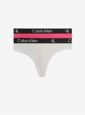 Calvin Klein Nohavičky pre ženy Calvin Klein Underwear - tmavoružová, svetlosivá XL