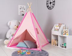 EcoToys Indiánske teepee VIGVAM ružové