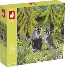 Janod Puzzle Medvedíky Mývalové 500 dielikov