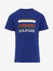 Tommy Hilfiger Tmavomodré chlapčenské tričko Tommy Hilfiger 140