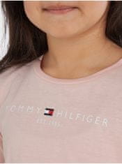 Tommy Hilfiger Ružové dievčenské tričko Tommy Hilfiger 152