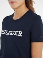 Tommy Hilfiger Tmavomodré dámske tričko Tommy Hilfiger L