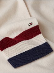 Tommy Hilfiger Biely dámsky vlnený sveter s prímesou kašmíru Tommy Hilfiger M