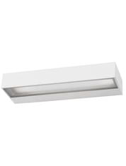 Nova Luce NOVA LUCE vonkajšie nástenné svietidlo FUNGO biely hliník sklenený difúzor LED 12W 3000K 220-240V 120st. IP65 svetlo dole 9027202