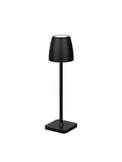 Nova Luce NOVA LUCE vonkajšia stolná lampa COLT čierny liaty hliník a akryl LED 2W 3000K IP54 62st. 5V DC vypínač na tele USB kábel stmievateľné 9223411