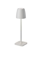 Nova Luce NOVA LUCE vonkajšia stolná lampa COLT biely liaty hliník a akryl LED 2W 3000K IP54 62st. 5V DC vypínač na tele USB kábel stmievateľné 9223415