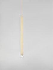 Nova Luce NOVA LUCE závesné svietidlo NORWAY zlatý hliník zlatý kábel E27 1x12W 230V IP20 bez žiarovky 9287949