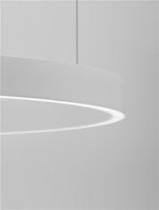 Nova Luce NOVA LUCE závesné svietidlo ELOWEN biely hliník a silikón LED 80W 3000K stmievateľné 9345663