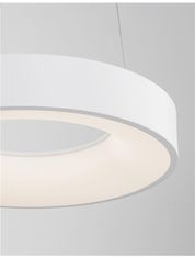 Nova Luce NOVA LUCE závesné svietidlo RANDO THIN biely hliník a akryl LED 30W 230V 3000K IP20 stmievateľné 9453430