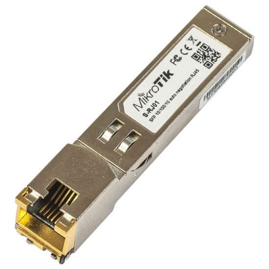 Mikrotik SFP 10/100/1000M metalický modul S-RJ01, RJ-45, 100m, 1.25Gps