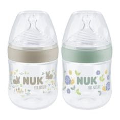 Nuk Fľaša dojčenská For Nature s kontrolou teploty, zelená 150 ml