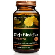 Vidaxl Večerný pupalkový olej 1300 mg doplnok stravy 100 kapsúl