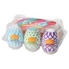Vidaxl 6 štýlov Easy Beat Egg Wonder Package sada 6 jednorazových masturbátorov v tvare vajíčka