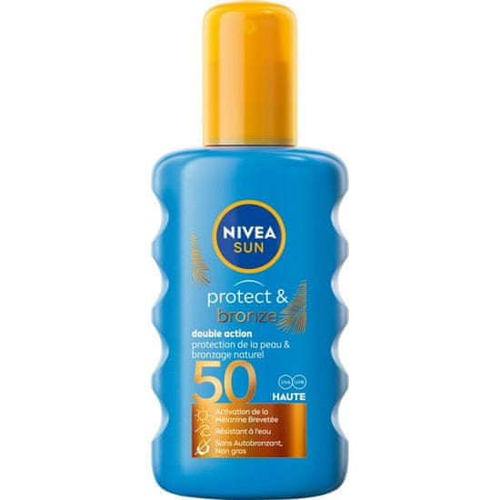 Vidaxl Prírodné opaľovanie aktivujúce mlieko v spreji Sun Protect & Bronze SPF50 200ml