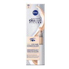 Vidaxl Hyaluron Cellular Filler 3In1 Eye Care Korektor očných tieňov 01 Light 4ml