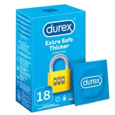 Vidaxl Durex Extra Safe 18 ks hrubšie lubrikované kondómy