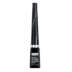 Vidaxl Tekutá vodeodolná očná linka Glossy Eyeliner 40 Chrome Black 3,7 ml