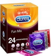 Vidaxl Durex Fun Mix latexové kondómy 24 ks