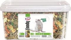 LOLO Foody kompletní krmivo pro potkany 3 L, 1,9 kg kyblík