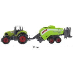 Nobo Kids Poľnohospodárske stroje Traktor s lisom na slamu