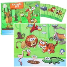 Nobo Kids Puzzle Puzzle Magnetická tabuľa Safari Animal