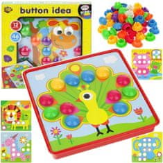 Nobo Kids Button Puzzle Mosaic Button Training Žirafa