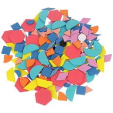 Nobo Kids Drevené kreatívne puzzle tvary mozaiky 180 ks