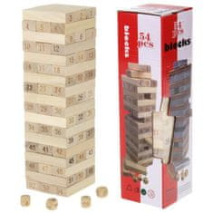 Nobo Kids Veža Jenga Drevené puzzle s kývajúcou sa vežou