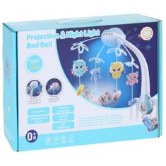 Nobo Kids Kolotoč Postieľky Animals Projector Blue