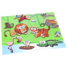 Nobo Kids Puzzle Puzzle Magnetická tabuľa Safari Animal