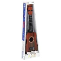 Nobo Kids Ukulele gitara pre deti Herná kocka - hnedá