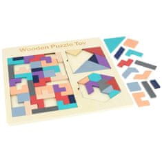 Nobo Kids Montessori puzzle Drevené kocky Puzzle