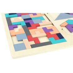 Nobo Kids Montessori puzzle Drevené kocky Puzzle