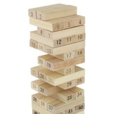 Nobo Kids Veža Jenga Drevené puzzle s kývajúcou sa vežou