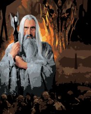 ZUTY Maľovanie podľa čísel - SARUMAN A SAURON (PÁN PRSTENOV) 40x50 cm NO