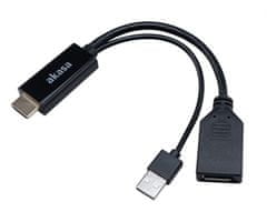 Akasa adaptér HDMI - Displayport, 4K@60Hz, 25cm