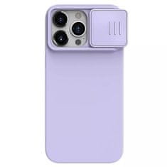 Nillkin  CamShield Silky Silicone Case pre Iphone 15 Pro fialový