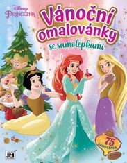 Jiri Models Vianočné omaľovánka so samolepkami Disney Princezné