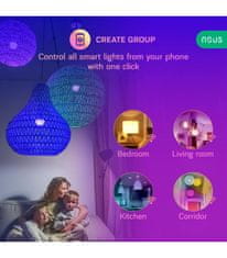 Nous Nous P3 WiFi Smart Žiarovka RGB E27 Tuya