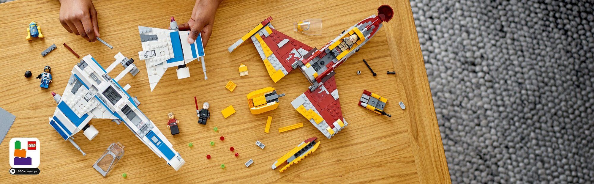 LEGO Star Wars 75364 Stíhačka E-wing Novej republiky vs. stíhačka Shin Hati