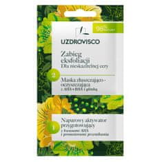 shumee Exfoliačné ošetrenie pre bezchybnú pleť, exfoliačná a čistiaca maska s AHA a BHA a ílom s aktivátorom 8ml