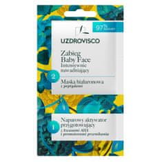 shumee Baby Face ošetrenie, intenzívne hydratačné, hyalurónová maska s peptidmi a aktivátorom, 8 ml