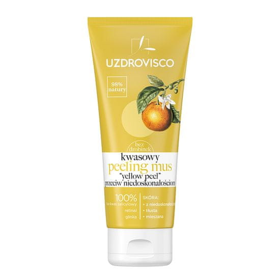 shumee Bezolejová kyslá peelingová pena proti nedokonalostiam Yellow Peel 60ml