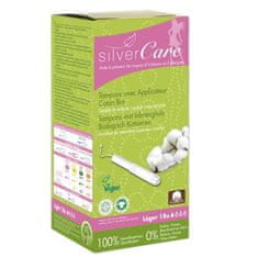 shumee Tampóny Silver Care s aplikátorom z organickej bavlny Light 18 ks