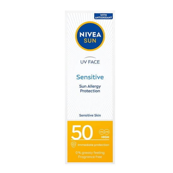 shumee Sun Sensitive ochranný krém na tvár pre citlivú pokožku SPF 50 50 ml