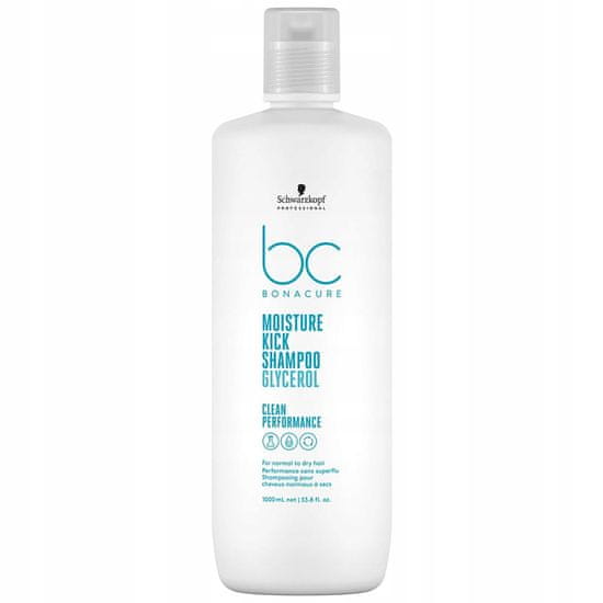 shumee BC Bonacure Moisture Kick Shampoo hydratačný šampón pre normálne a suché vlasy 1000 ml