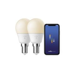 NORDLUX NORDLUX Smart E14 2-pack G45 2200-6500K Light Bulb biela 2170201401